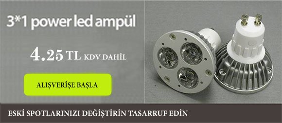 Power Led Ampul 3x1