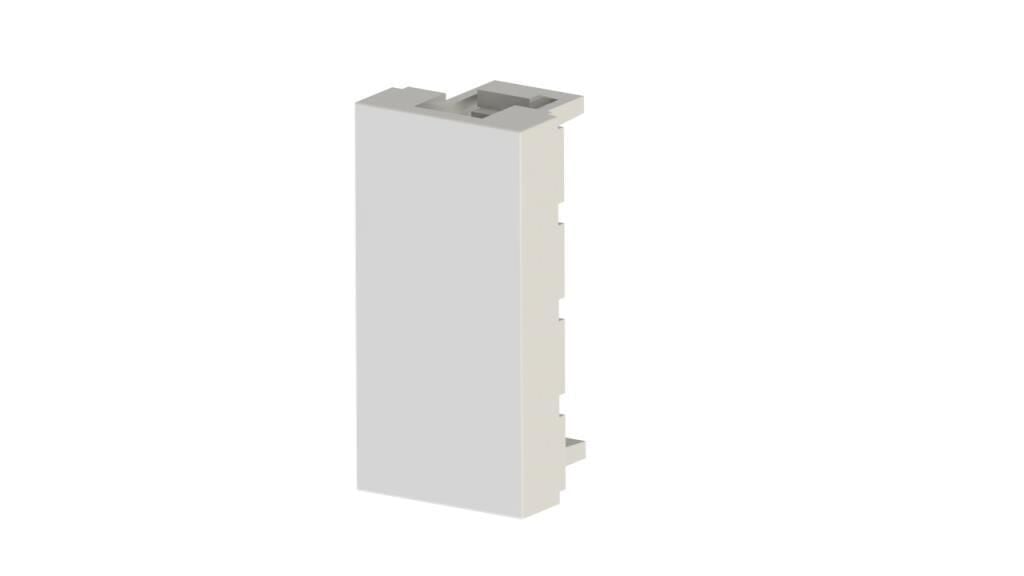 Ne-Ad 45x22,5 mm Boşluk Kapağı | Tek Modül | Kablo Kanalı ve Priz Kutusu Uyumlu | 2054