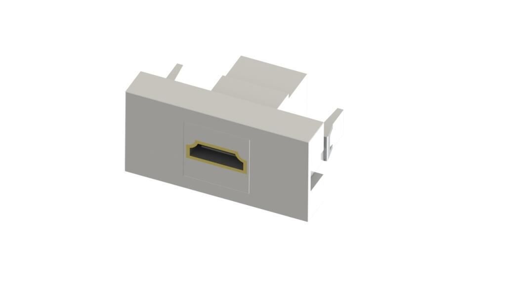 Ne-Ad 45x22,5 mm HDMI Modülü | Dişi–Dişi | Kablo Kanalı ve Priz Kutusu Uyumlu | 2058