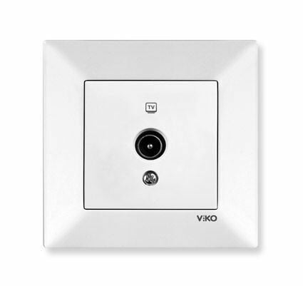 Viko Meridian Beyaz Tv Prizi Meridian Çerçeve Dahil