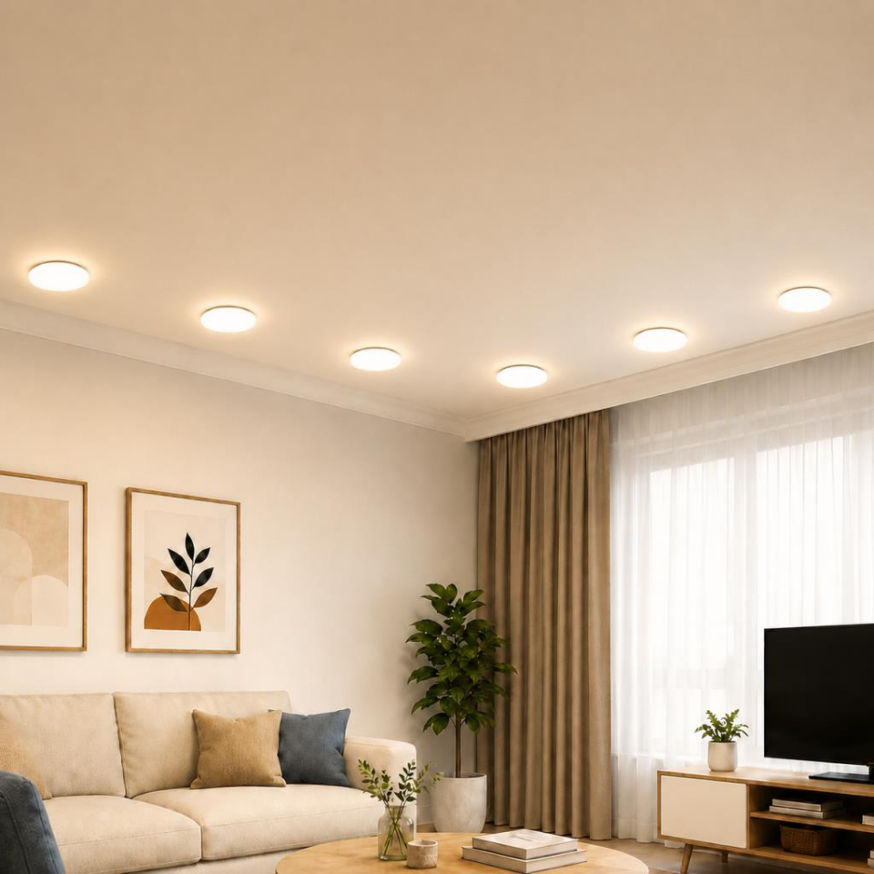 Cata CT-5661 X-Plus 20W LED Panel Günışığı 3200K Ayarlanabilir Yaylı Yuvarlak Sıva Altı Spot