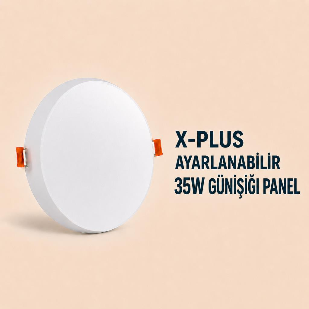 Cata CT-5663 X-Plus 35W LED Panel Günışığı 3200K Ayarlanabilir Yaylı Yuvarlak Sıva Altı Spot