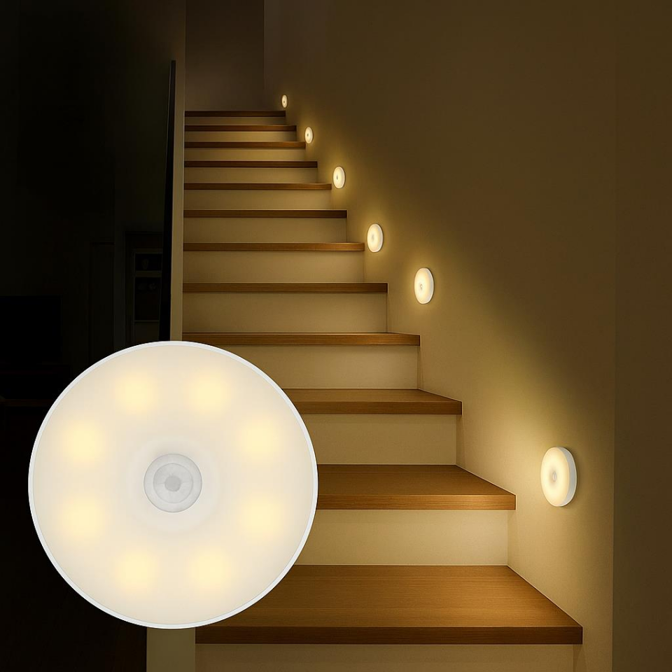 CATA CT-5180 USB Şarjlı Kablosuz Mıknatıslı Sensörlü LED Dolap ve Merdiven Lambası – 4000K Natural Beyaz Işık