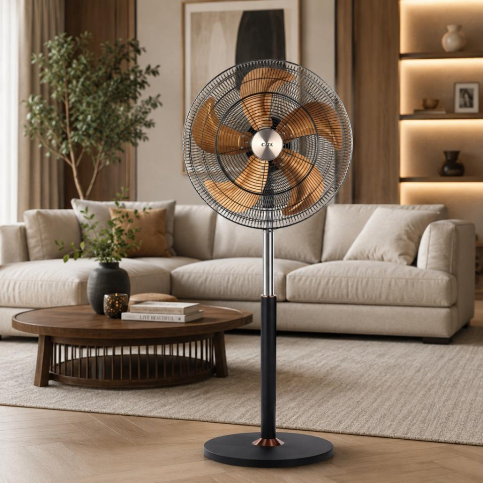 Cata CT-3023 Premium Ayaklı Vantilatör 140W 20 İnç 5 Alüminyum Kanatlı 5 Kademe Hız Ayarlı Bakır Motorlu Vantilatör