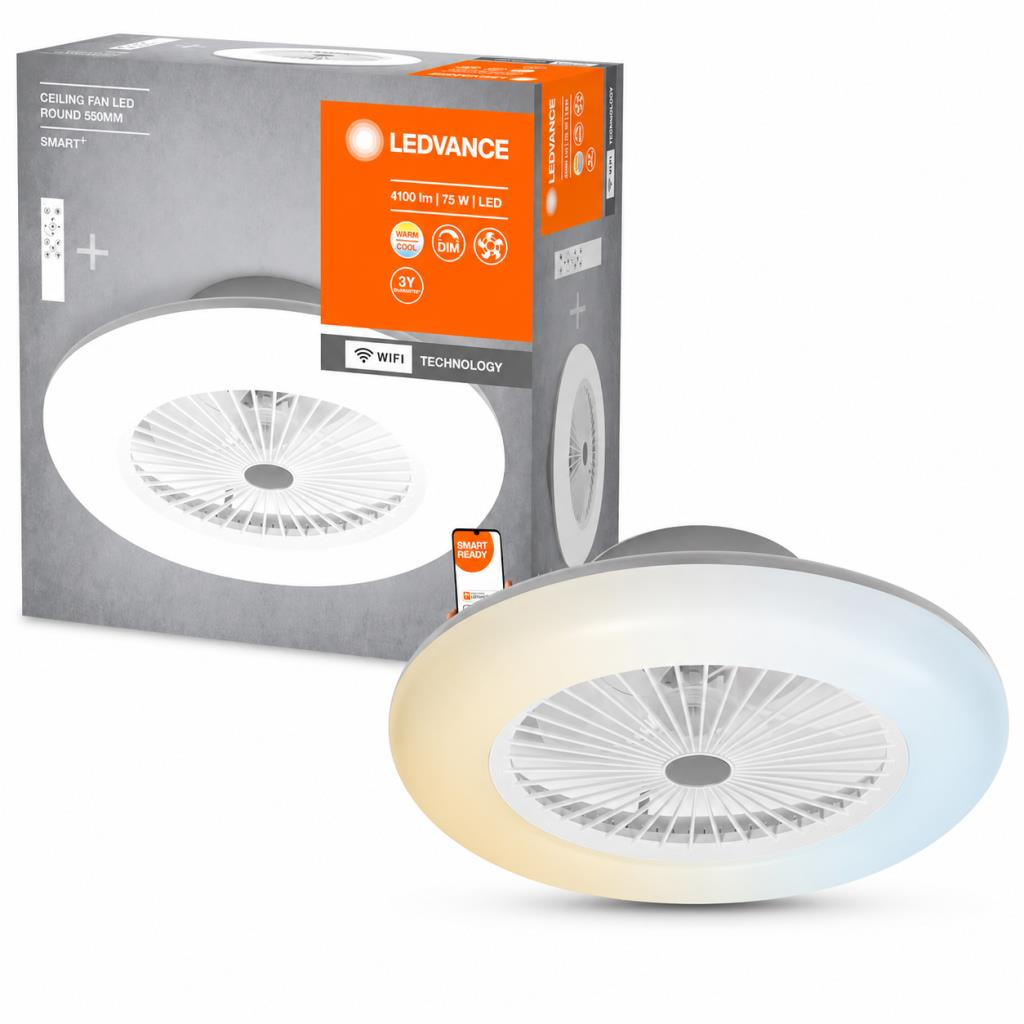 LEDVANCE Smart+ 75W 4100 Lümen WiFi Kumandalı LED Tavan Vantilatörü 55 cm