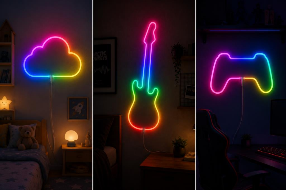 Akıllı Neon LED Şerit 5 Metre USB Kumandalı APP Kontrollü Dekoratif Aydınlatma