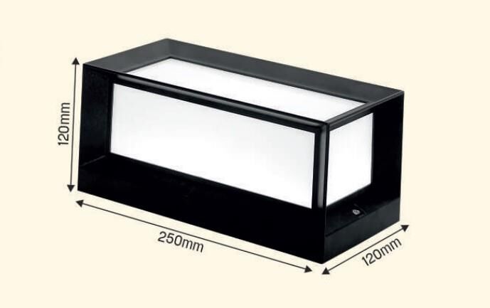 ZİTA 25CM 12W G.IŞIĞI 3000K ULTRA BAHÇE DUVAR APLİK LED AYDINLATMA IŞIK