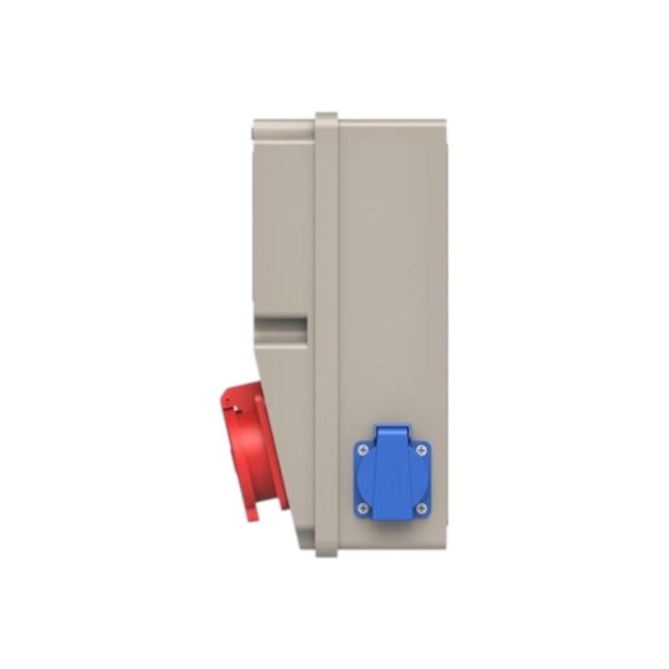 Ne-ad Kombinasyon Kutusu 5002 | 2x Trifaze 25A + 2x Monofaze 16A Prizli Endüstriyel Priz Kutusu | Kompakt ve Darbeye Dayanıklı Yerli Üretim Enerji Paneli