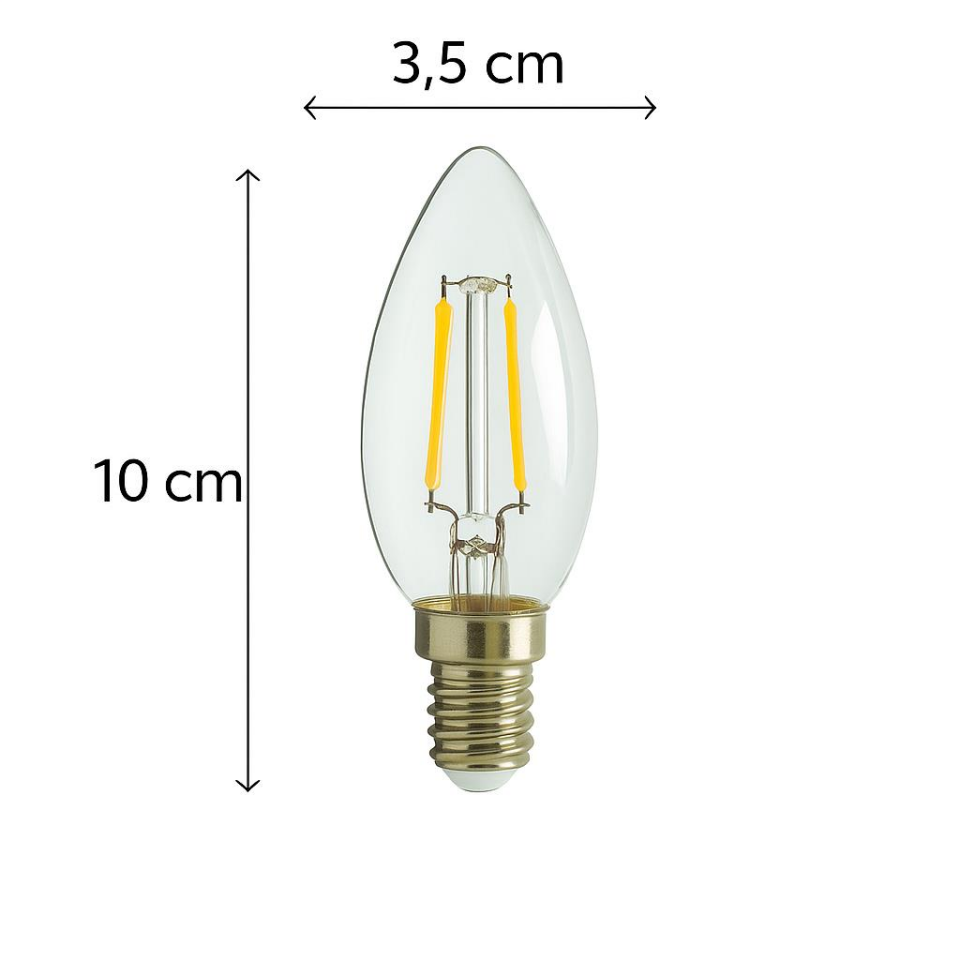 CATA CT-4066 Rustik Buji LED Ampul E14 4W 3000K 400 Lümen Günışığı Dekoratif Aydınlatma