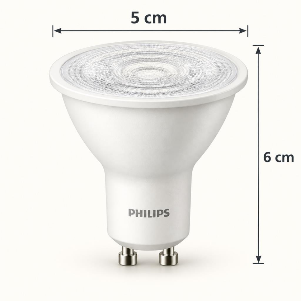 Philips Essential GU10 LED Spot Ampul 4,7W 345 Lümen 2700K Sarı Işık 36° – 50W Eşdeğer