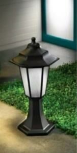 Horoz Bahce Aydınlatma Siyah E 27 Set Üstü Fener Plastik Begonya-1