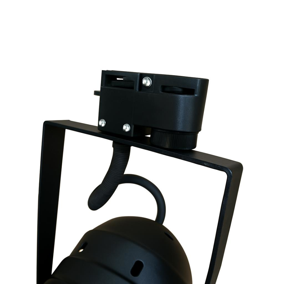 Par30 Siyah Kanatlı Ray Tipi Spot Armatür – E27 Duy, Ayarlanabilir Metal Gövde (Ampul Hariçtir)