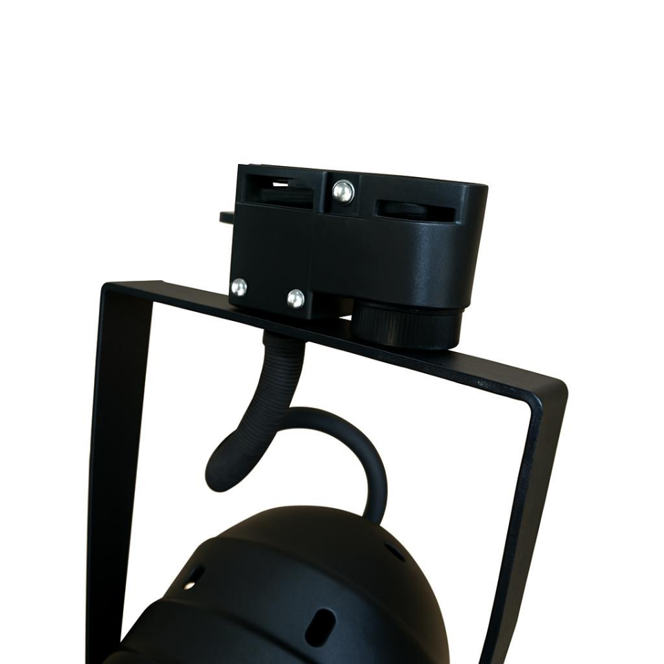 Par30 Siyah Kanatlı Ray Tipi Spot Armatür – E27 Duy, Ayarlanabilir Metal Gövde (Ampul Hariçtir)