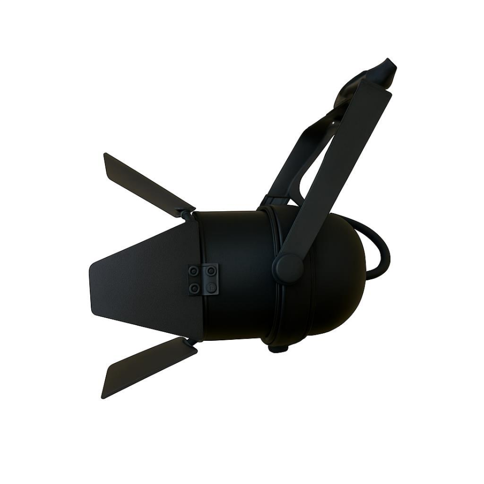 Par30 Siyah Kanatlı Ray Tipi Spot Armatür – E27 Duy, Ayarlanabilir Metal Gövde (Ampul Hariçtir)