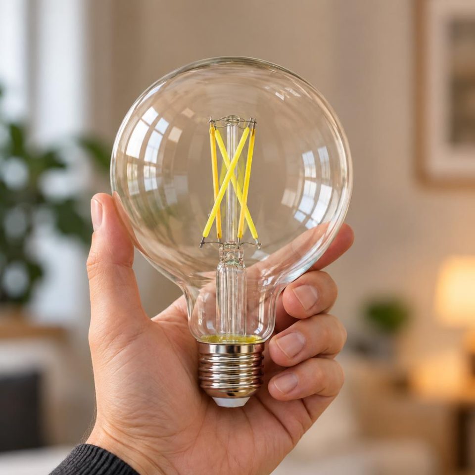 Philips Warm Glow G93 LED Filament Ampul 5,9W 60W Eşdeğer 806 Lümen 2700K Sarı Işık E27 Dim Edilebilir Şeffaf Cam