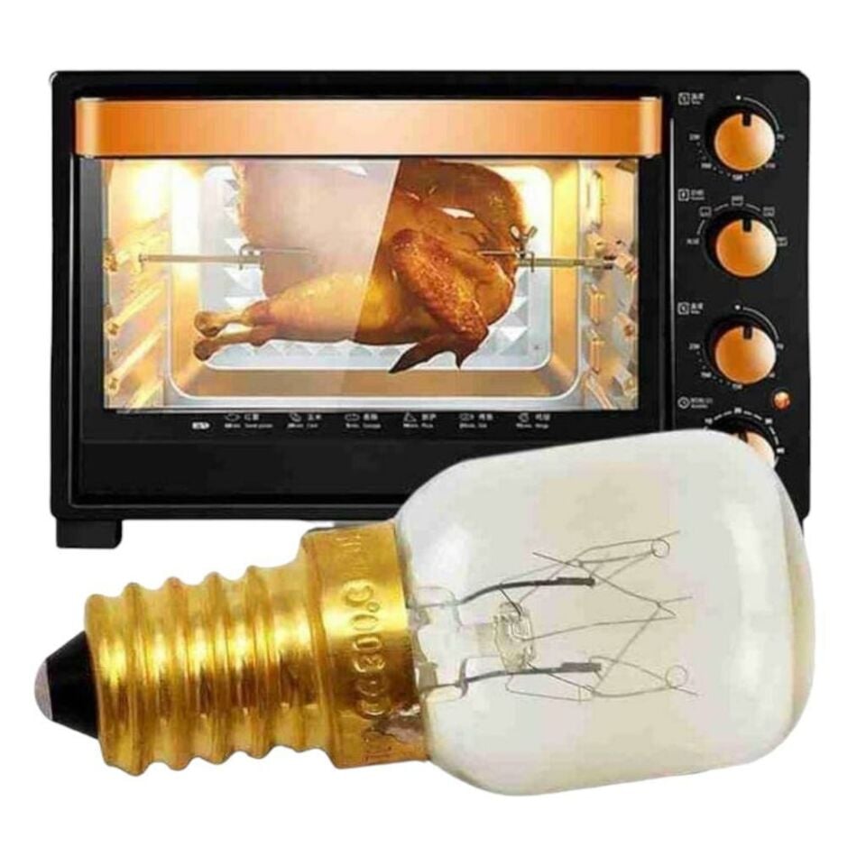 2 Adet Tungsram 15 Watt Fırın Ampulu E14 Duylu 300°C Isıya Dayanıklı Tuz Lambası Ampulu