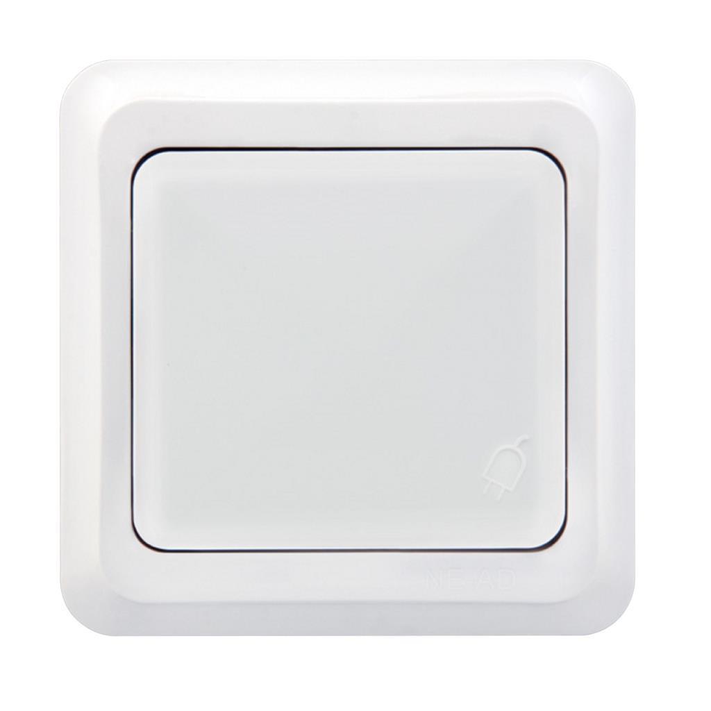 Ne-Ad Fırat Kapaklı Topraklı Priz Beyaz 96-09