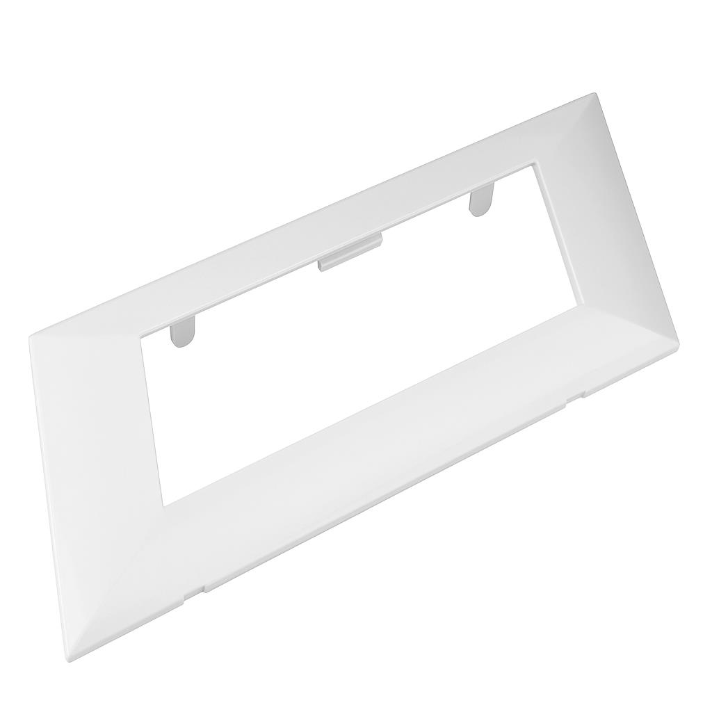 Mutlusan 100x50 Kanal Uyumlu 4’lü Priz Montaj Çerçevesi – 45x45 mm Modül Yuvalı (Ürün Kodu: 0010470700040000)