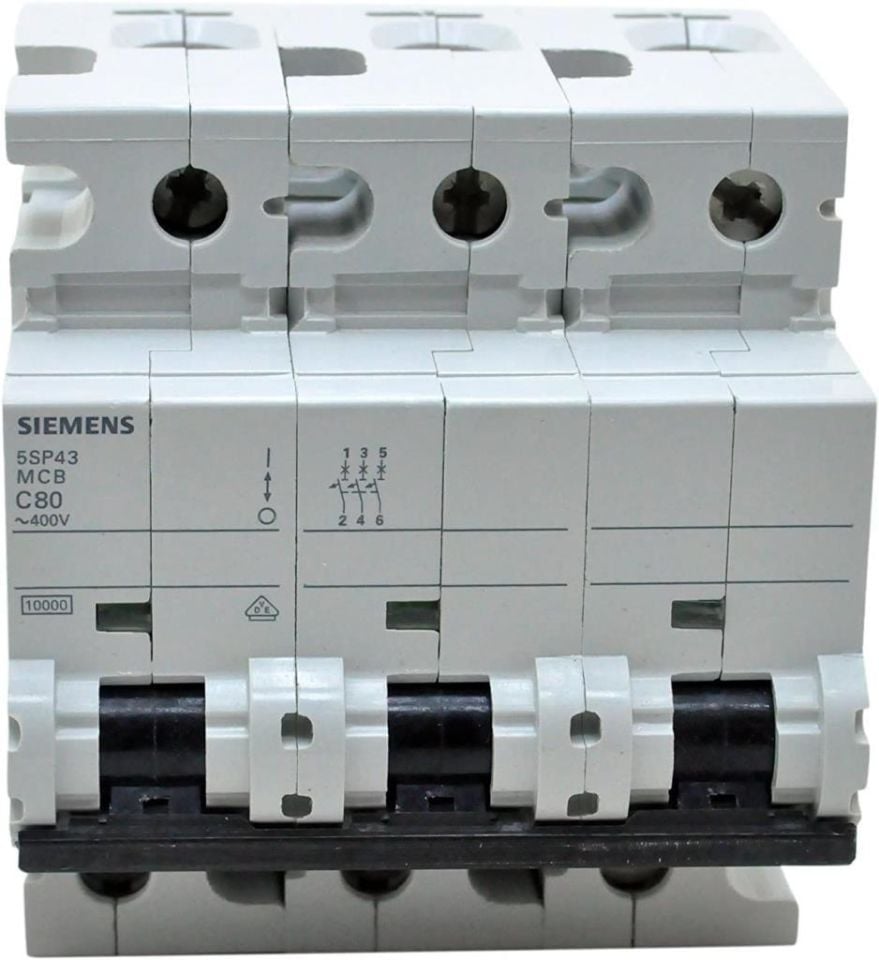 Siemens C 3x80 Amper Trifaze Otomatik Sigorta 5SP4380-7