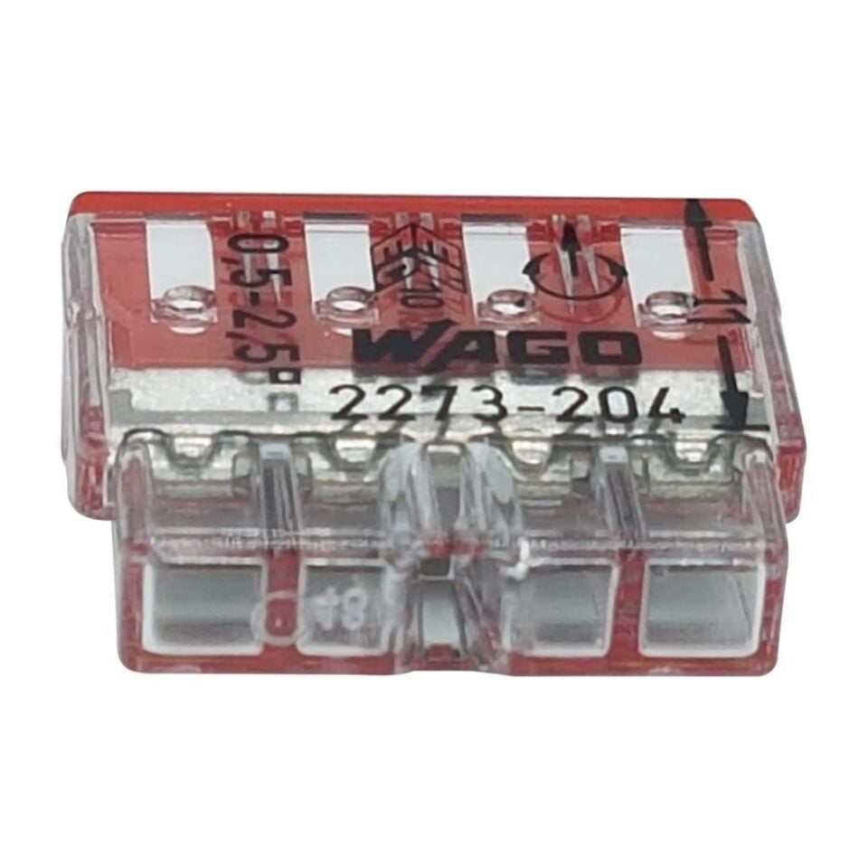 Wago 4x2,5 mm Buat İçi Klemens 100 Adet  2273-204