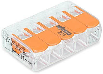 Wago 5x4 Çok Amaçlı Buat Klemensi 25 Adet 221-415