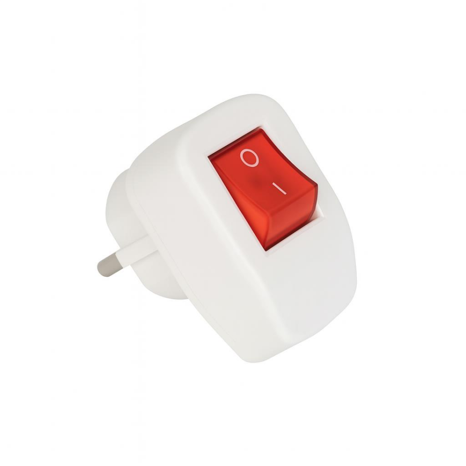 De-Pa 11128 Işıklı Anahtarlı Erkek Topraklı Fiş 220V 10A Yerli Üretim