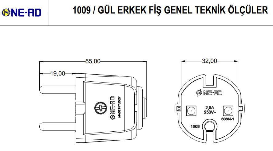 Ne-Ad Erkek Fiş Topraksız 1009