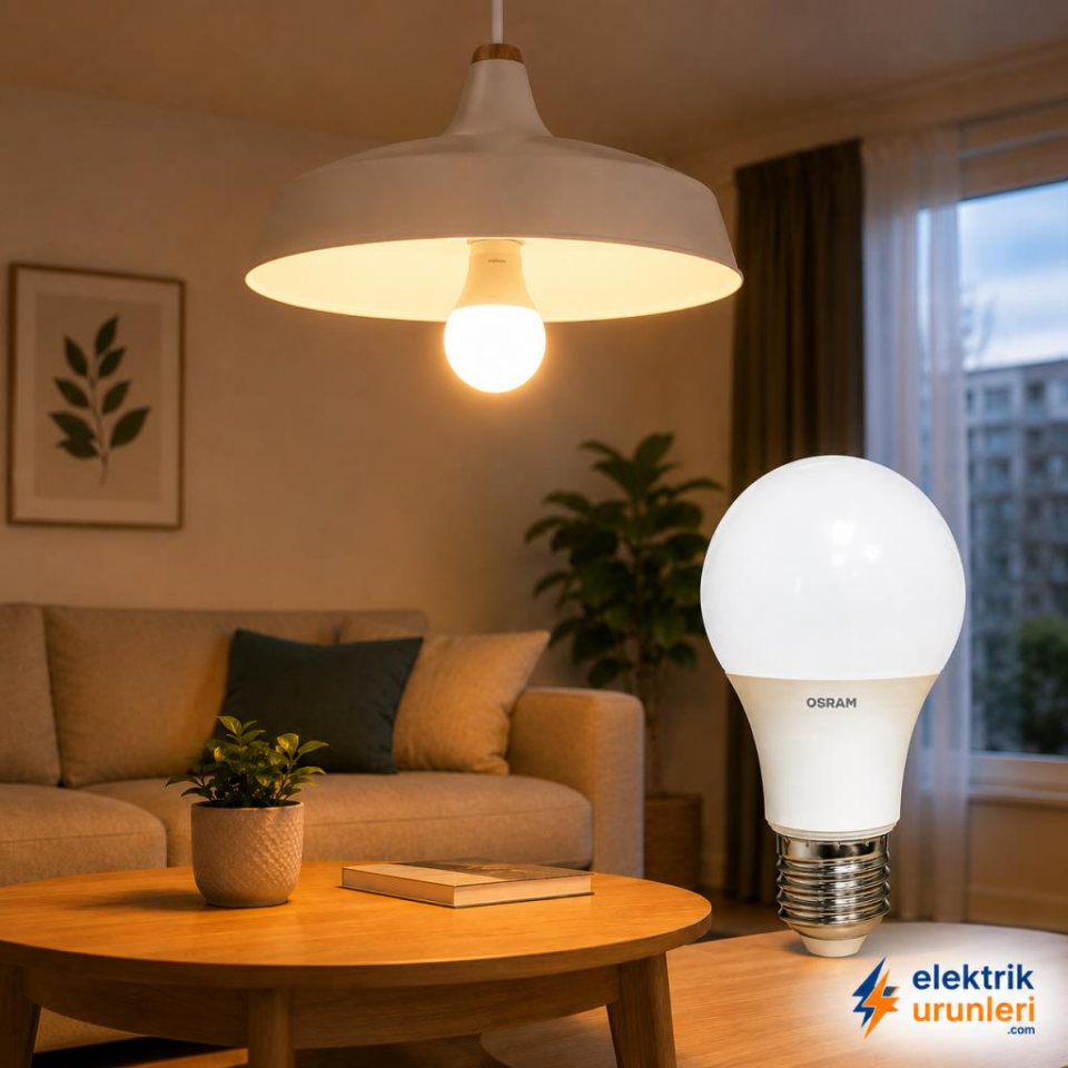 Osram LEDValue E27 LED Ampul 8.5W 2700K Sarı Işık 806 Lümen 10'lu Paket