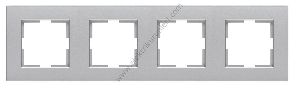 Viko Novella Gümüş Dörtlü Çerçeve