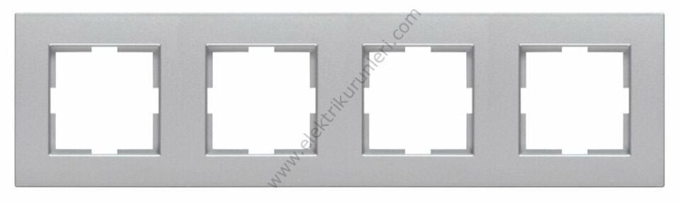 Viko Novella Gümüş Dörtlü Çerçeve