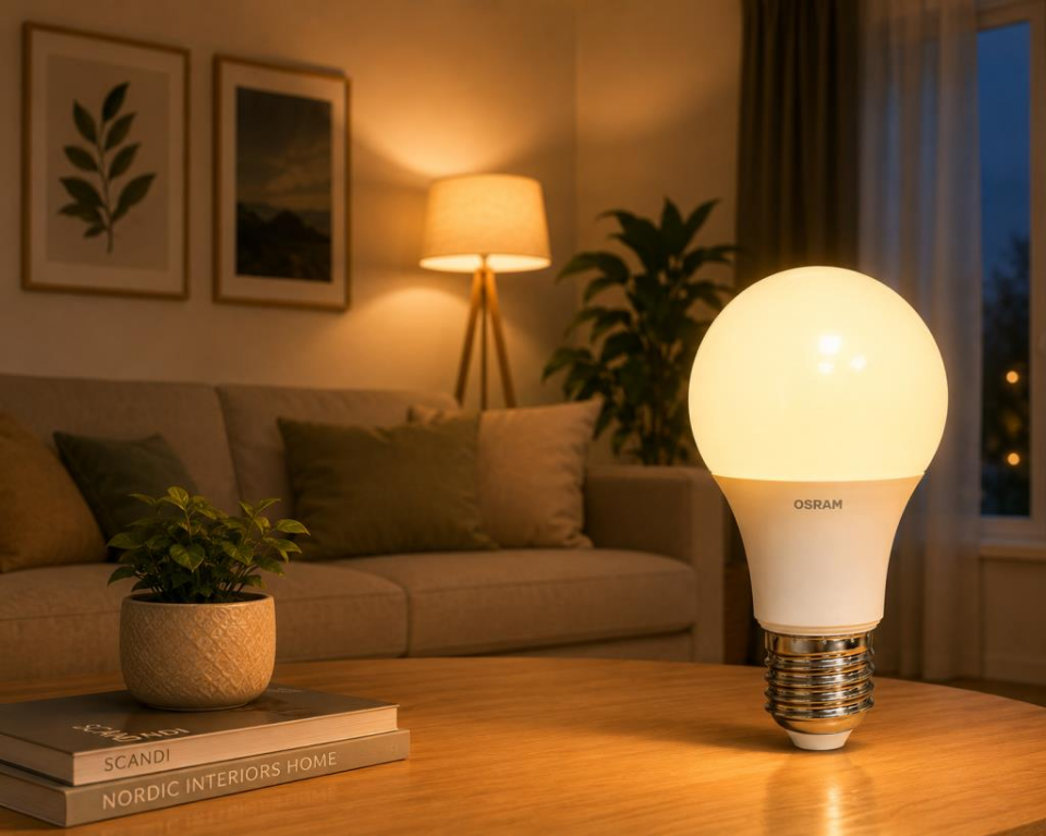 Osram LEDValue 8.5W LED Ampul E27 Duylu 806 Lümen 2700K Sarı Işık 60W Eşdeğer Tasarruflu LED Ampul