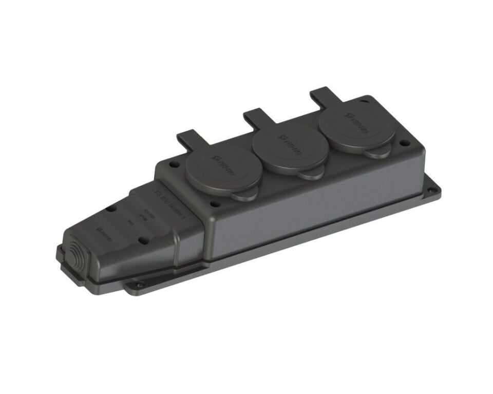 Ne-Ad Kauçuk Üçlü Grup Priz 1x16A 4103