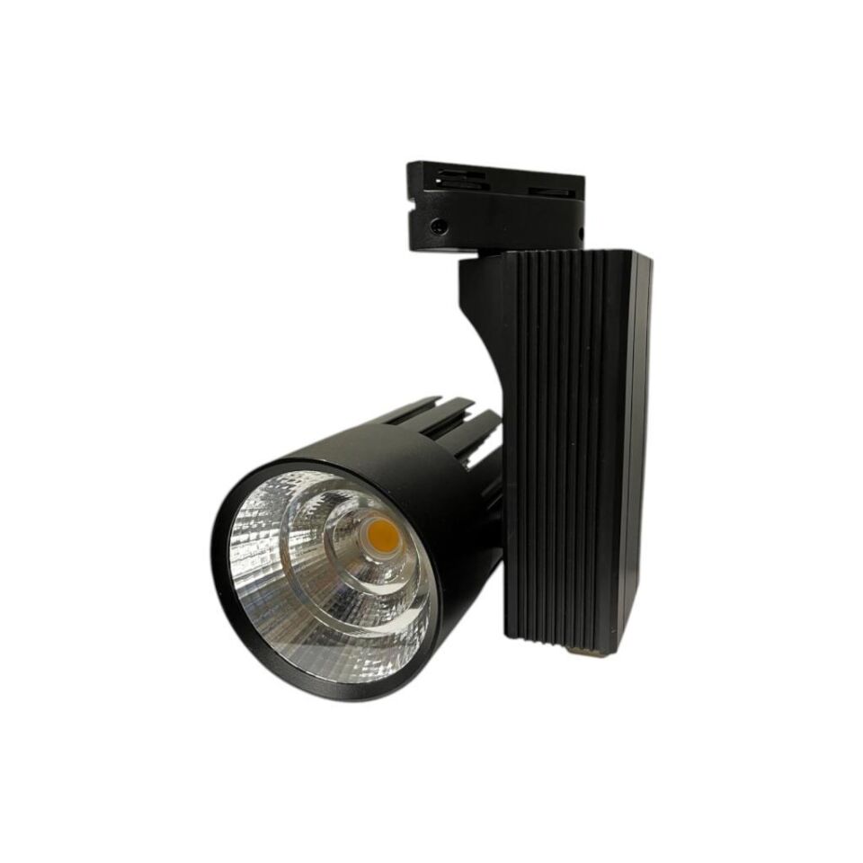 40 Watt Ledli Ray Spot Siyah Kasa Beyaz Işık  6500K