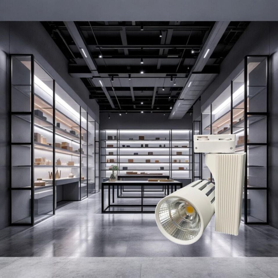 40 Watt LED'li Ray Spot Beyaz Kasa Günışığı 3000k