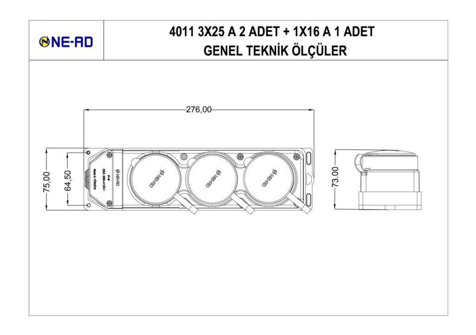 Ne-Ad Kauçuk Grup Priz 2 Trifaze-1 Monofaze 4011