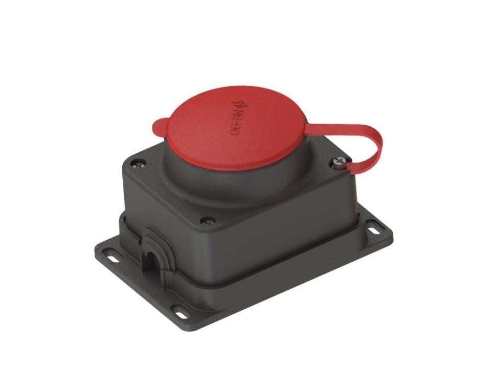 Ne-Ad Kauçuk 3x25 Amper Trifaze Duvar Prizi 4007