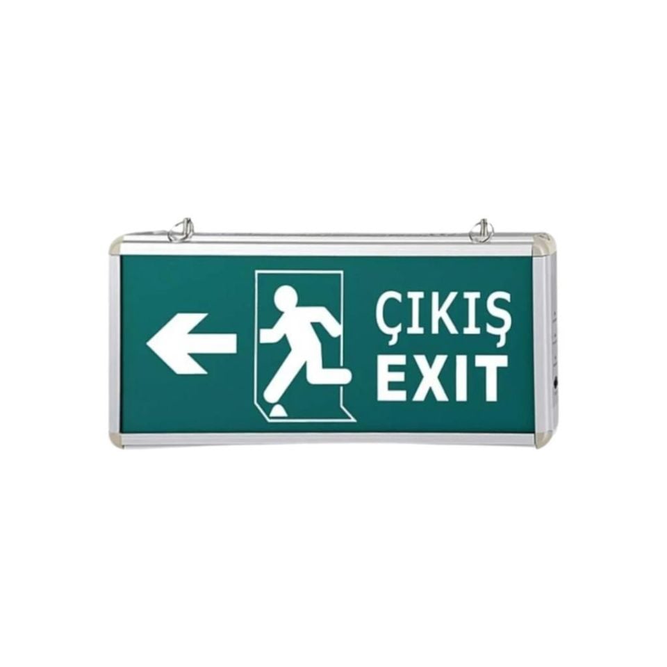 CATA 9170 Exıt Acil Çıkış Yönlendirme Armatürü Çift Yönlü Ledli Şarjlı