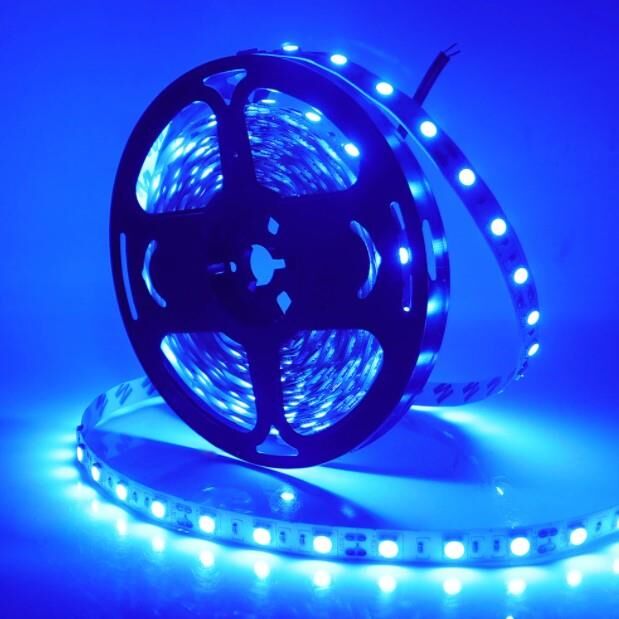 3 Çip 60 Led İç Mekan 4040 Şerit Led 5 Metre Mavi