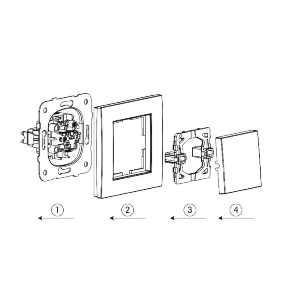 Viko Novella Gümüş Topraklı Priz Kapak+Mekanizma (Çerçeve Hariç)