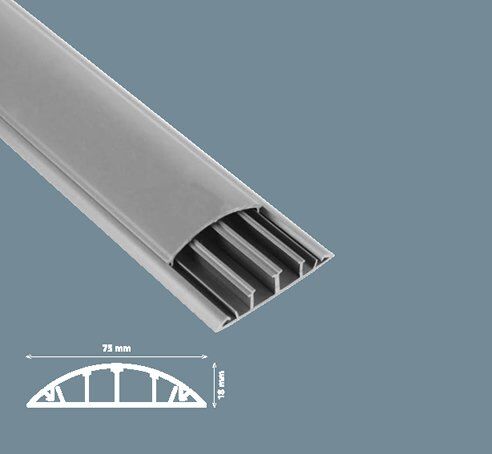 Mutlusan 75x18 Plastik Balık Sırtı Kablo Kanalı-1 Boy 2 Metre