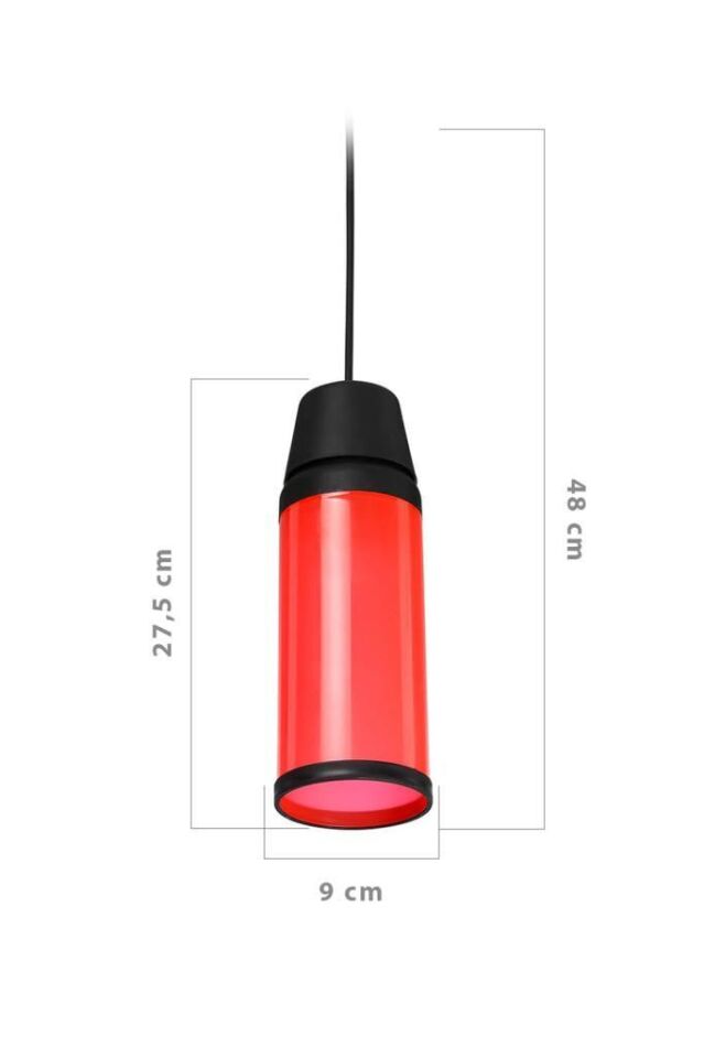 Zita Dekoratif Ağaç Aydınlatma Feneri Kırmızı Gövde