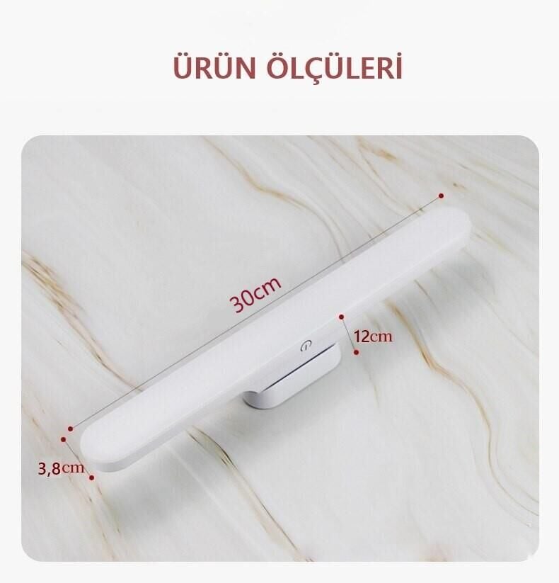 Cata Martı Mıknatıslı Kabin Makyaj Tıraş Led Işık USB Şarjlı Kablosuz Led Lamba Cata CT-5249