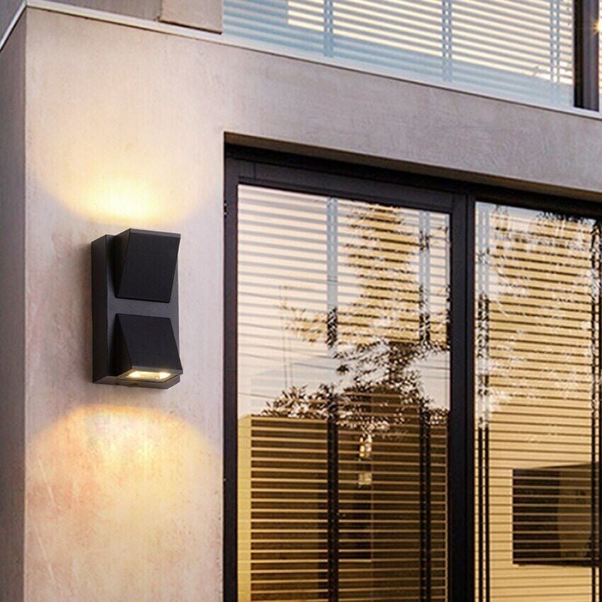 Cata CT-7065 Rodos 7W LED Dış Mekan Duvar Apliği 3200K Gün Işığı IP44 Siyah