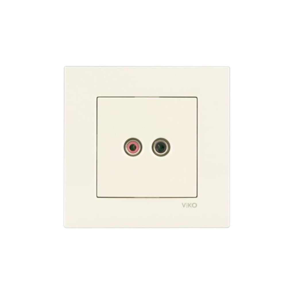 Viko Karre Krem Müzik Yayın Prizi Çerçeve Dahil