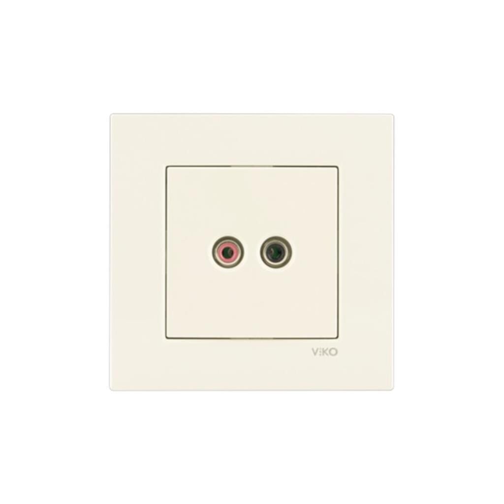 Viko Karre Krem Müzik Yayın Prizi Çerçeve Dahil