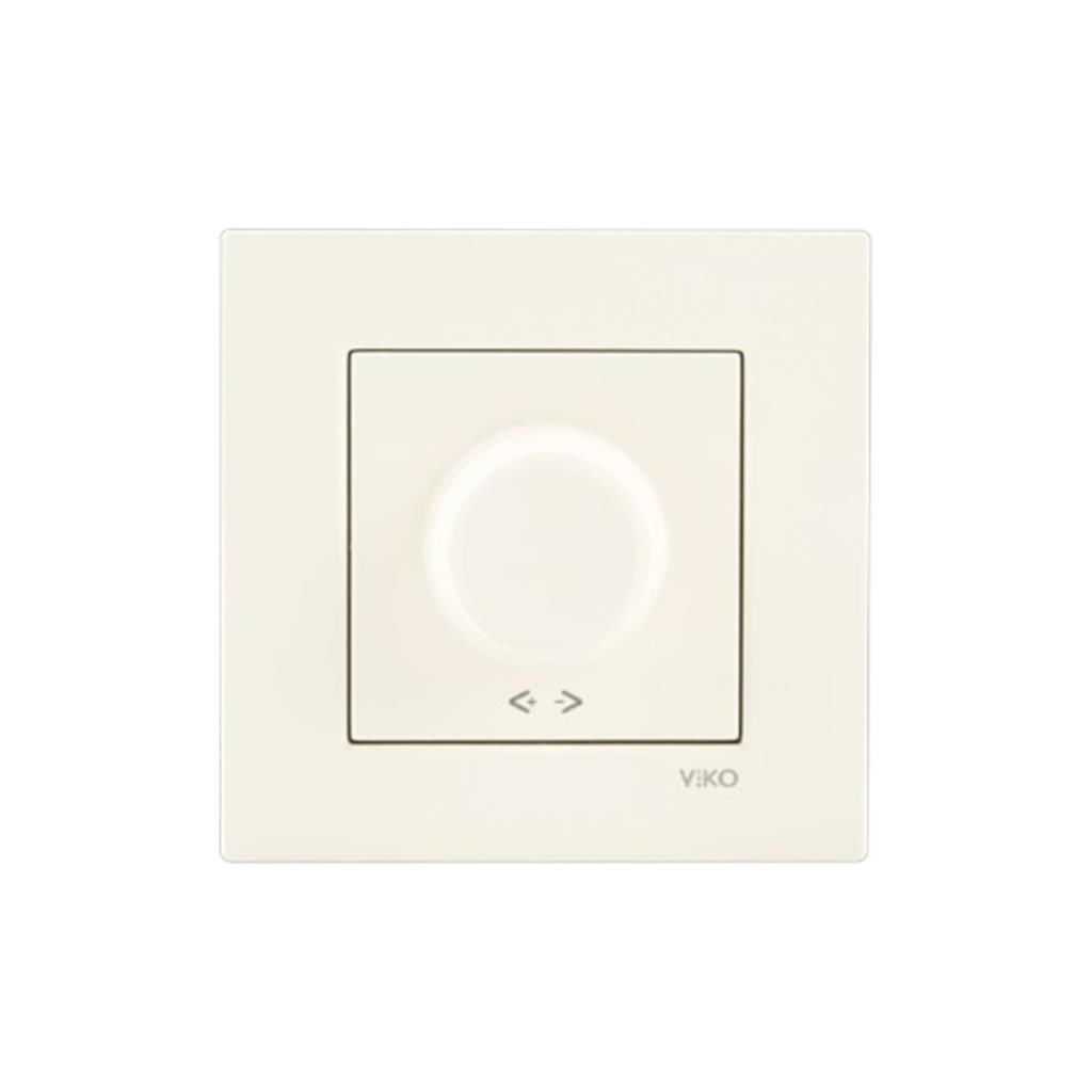 Viko Karre Krem Rotatif Dimmer 600 W Çerçeve Dahil