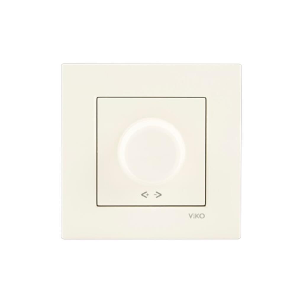 Viko Karre Krem Rotatif Dimmer 600 W Çerçeve Dahil
