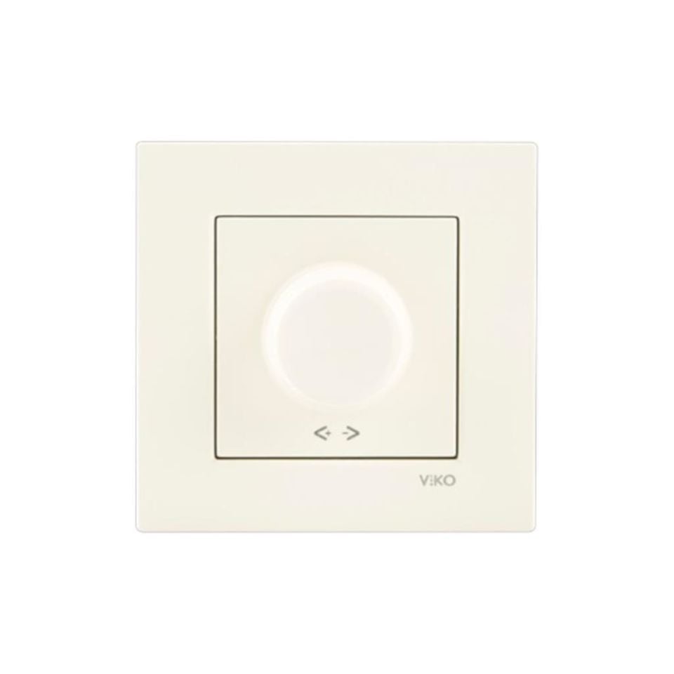 Viko Karre Krem Rotatif Dimmer 600 W Çerçeve Dahil