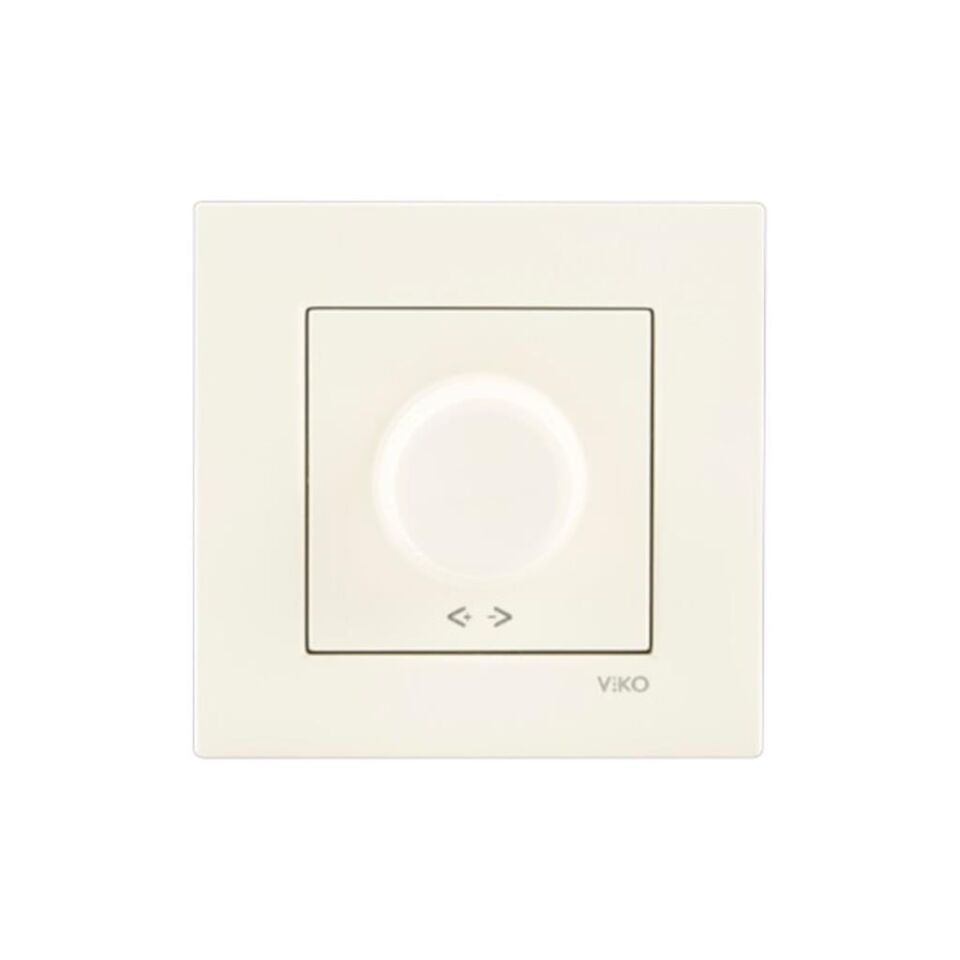 Viko Karre Krem Rotatif Dimmer 600 W Çerçeve Dahil