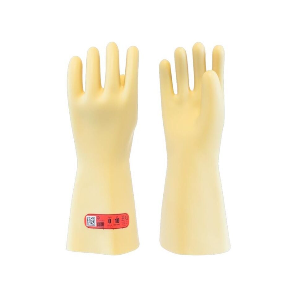 Catu Class 0 İzole Elektrikçi Eldiveni 1000V AC Test 5000V DC – Elektriksel Koruyucu Kauçuk Eldiven
